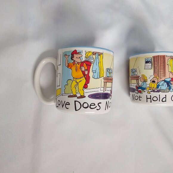 Potpourri Press 1 Corinthians 13:4-5 Love Does Not Hold Grudges Vintage Mug Set - Picture 4 of 16